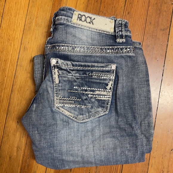 Rock & Roll Cowgirl Denim - Rock & Roll Bootcut Riding Jeans 25x36”